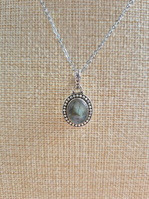 Pendentif Argent 925 Labradorite