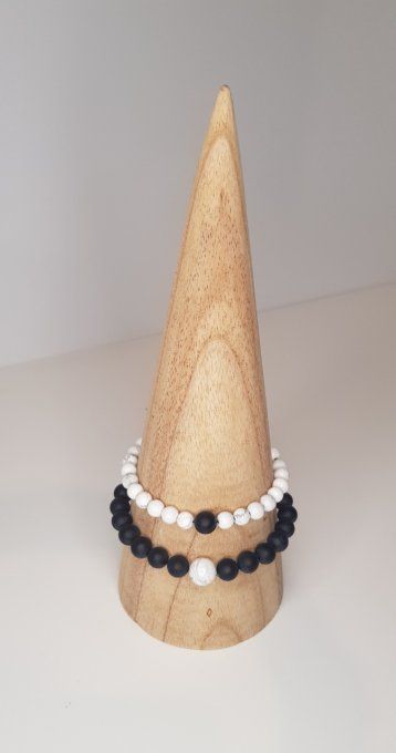 Duo bracelets "Force et réussite"  