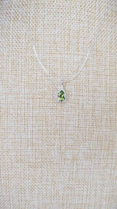 Mini pendent Argent 925 Péridot