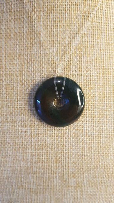 Pendentif donuts Agate Indienne