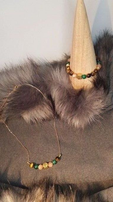 Parure Collier + Bracelet "Confiance en soi"  